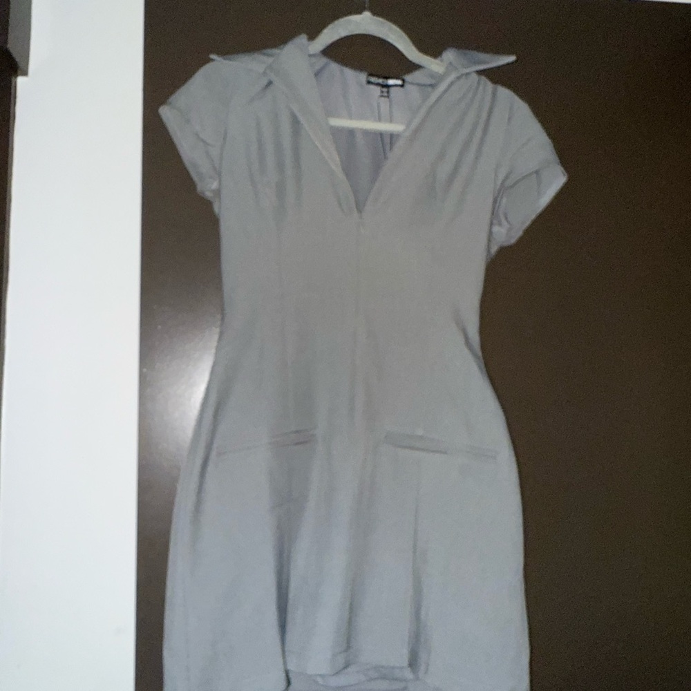 Isley Pleated Womens Mini Dress